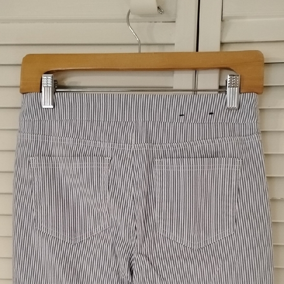 Striped Blue and White Pants - Picture 4 of 5